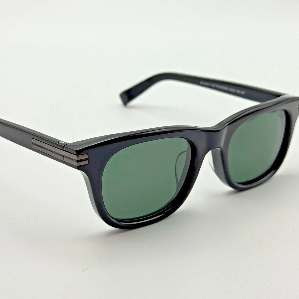 Ermenegildo Zegna Sunglasses EZ0281-F 01R Black Frame Green Polarized Asian Fit